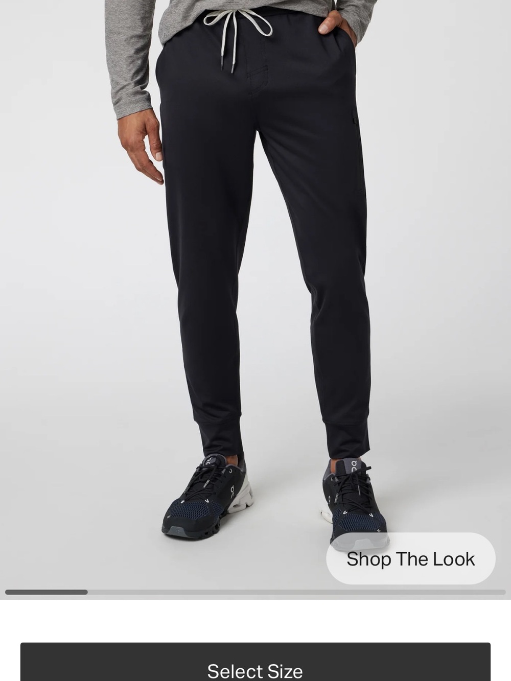 Vuori Sunday performance jogger - black